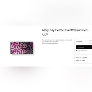 Mary Kay Perfect Palette - Unfilled